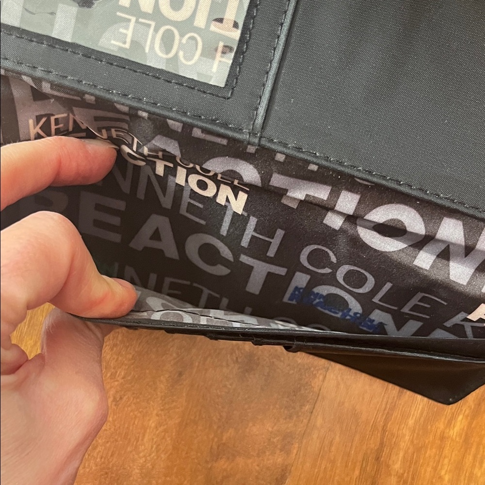 Like new Kenneth Cole Reaction Taupe Croc-Embossed Clutch - Picture 10 of 16
